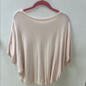 Light Pink Split Black Top - Planet by Lauren G